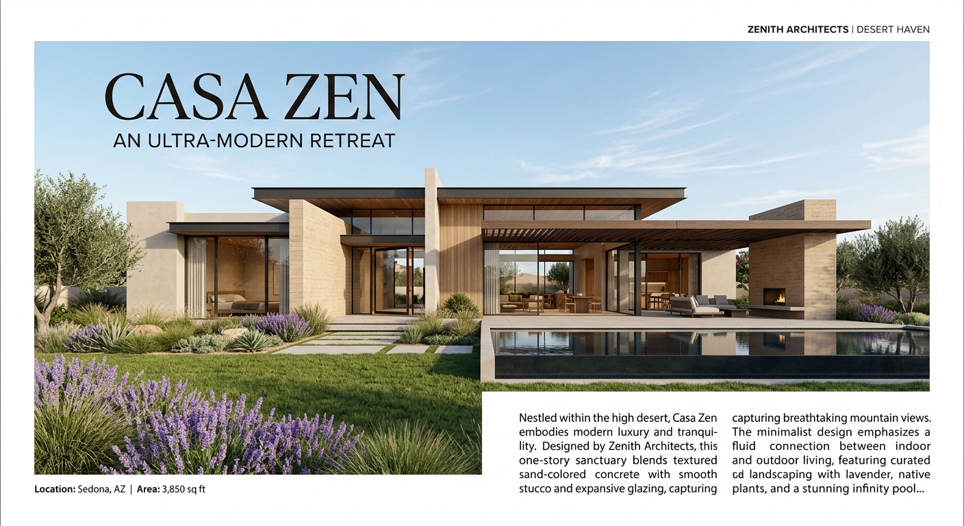 Residencia Modelo Zen Aura